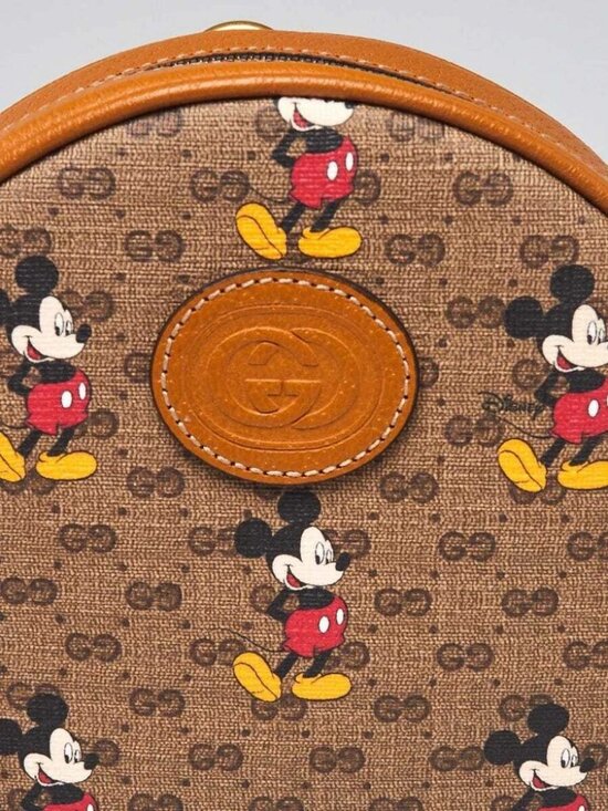 Gucci x Disney Brown GG Coated Canvas Mickey Mouse Mini Backpack Bag main image 7
